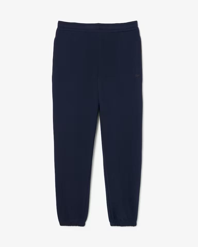 Pantalone Lacoste in felpa con logo tono su tono uomo