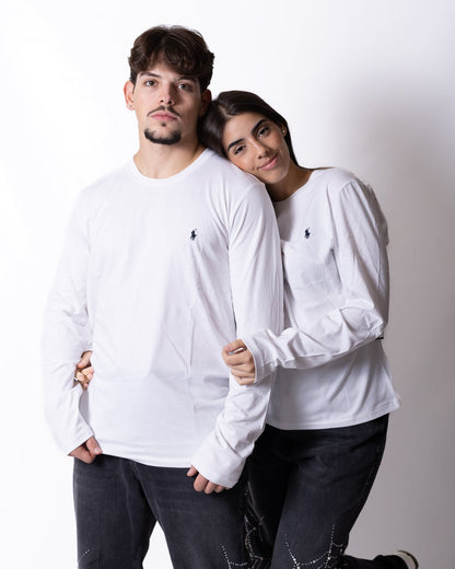 Long sleeve Polo Ralph Lauren con iconico cavallino ricamato