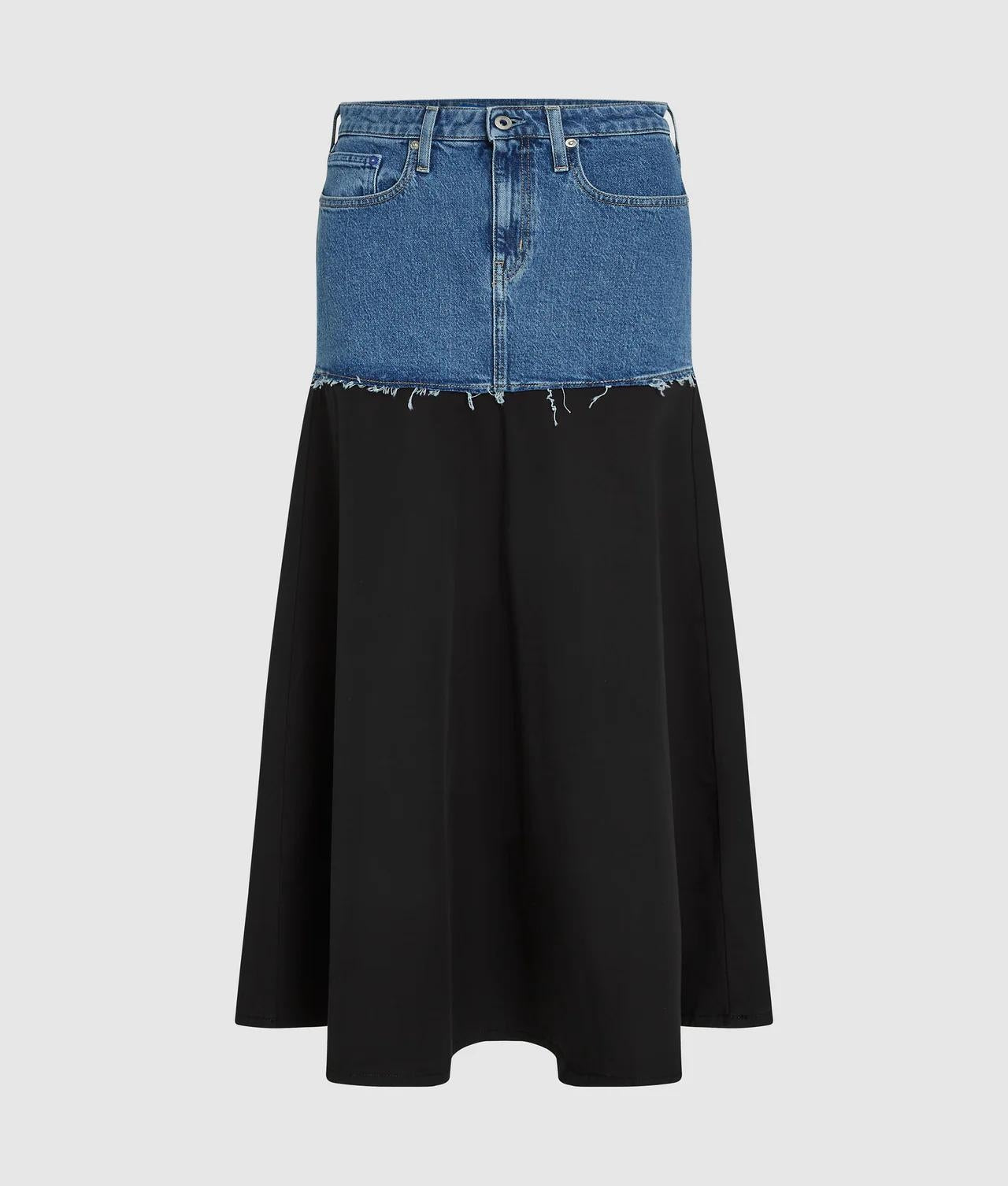 Gonna Karl Lagerfeld Jeans "Mixed Materials" donna
