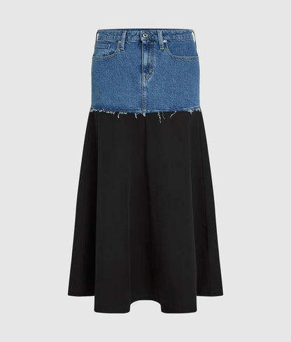 Gonna Karl Lagerfeld Jeans "Mixed Materials" donna