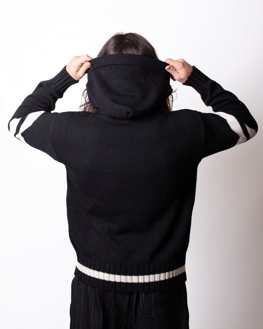 Maglia Gaelle con cappuccio e intarsio uomo