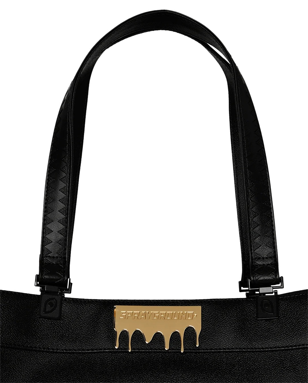 Borsa Sprayground nero "Gold Brick Lux Tortuga" tote