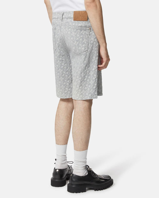 Bermuda John Richmond con logo in rilievo all-over uomo