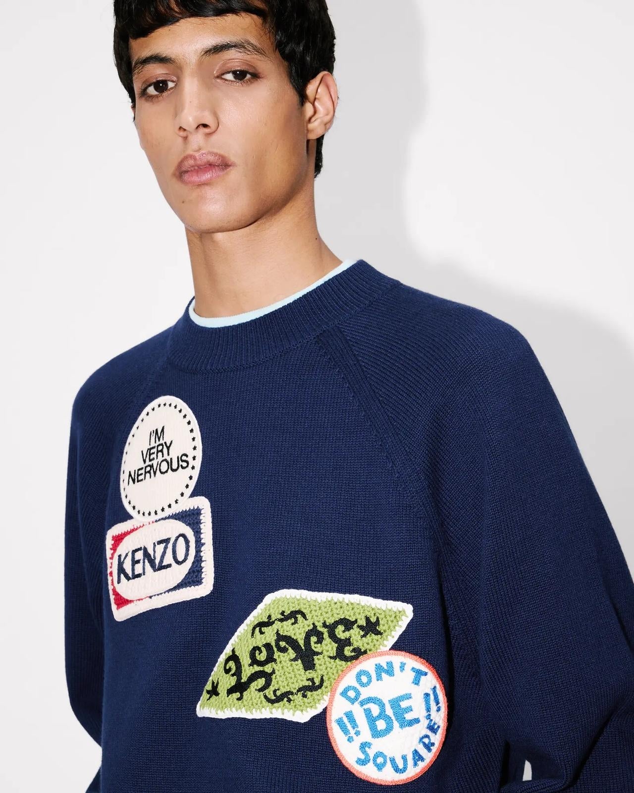 Maglia Kenzo girocollo "Badges Jumper" uomo