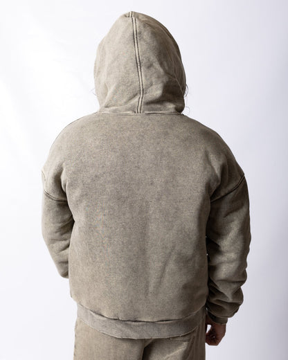 Giubbotto Richmond X con cappuccio e logo stampato