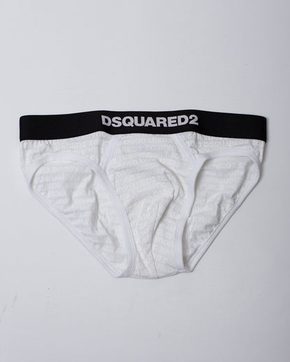T-Shirt e slip Dsquared2 con logo stampato all-over uomo