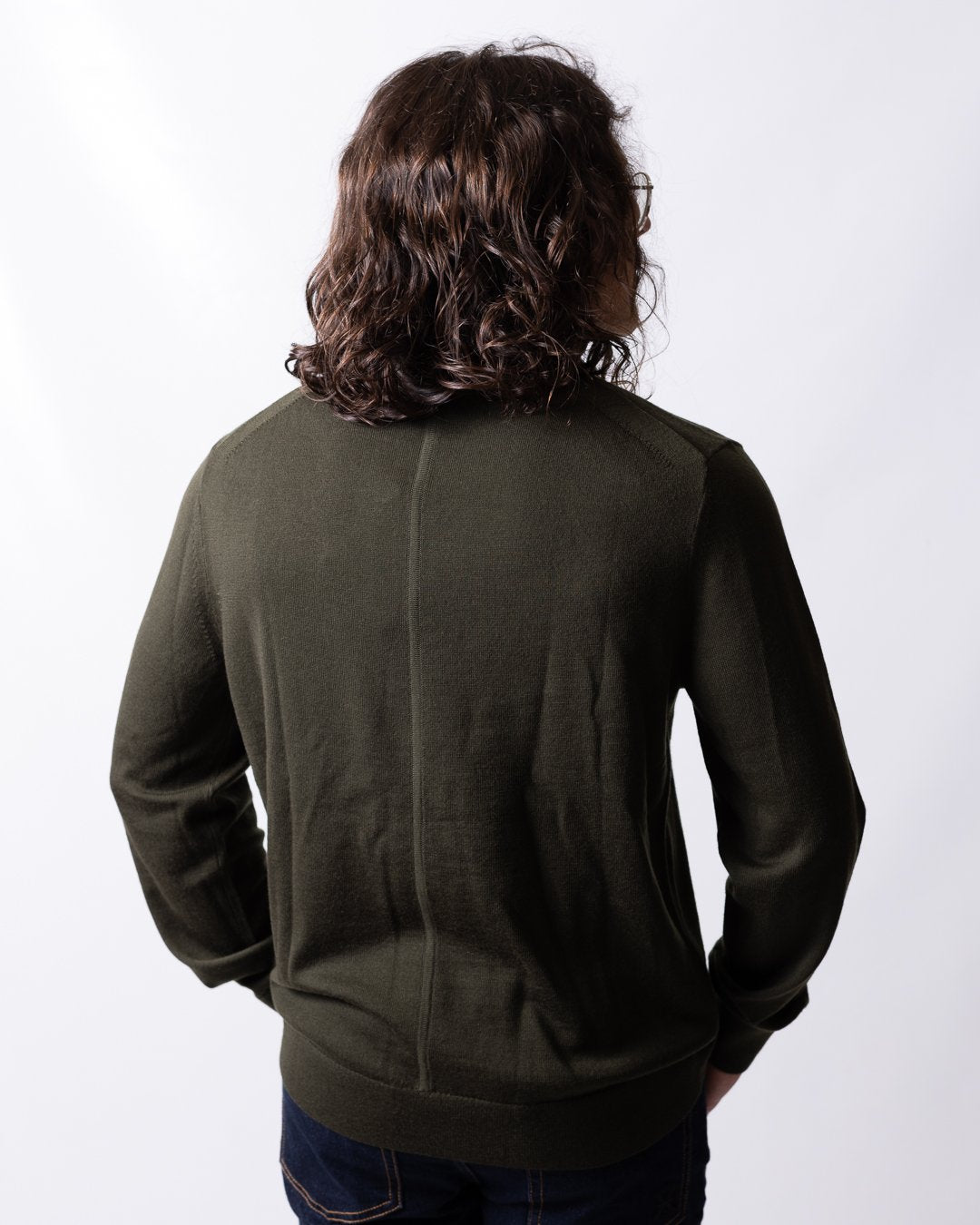 Maglia Calvin Klein mezza zip in lana uomo