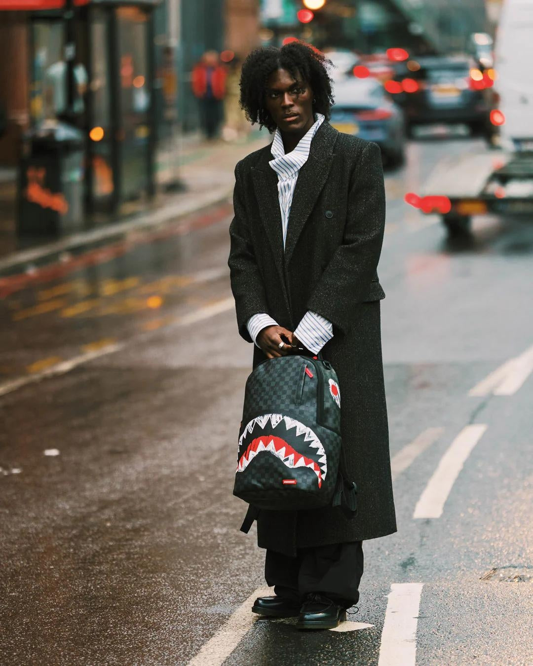 Zaino Sprayground nero "SCRIBBLE SHARK BACKPACK" dlxsv backpack