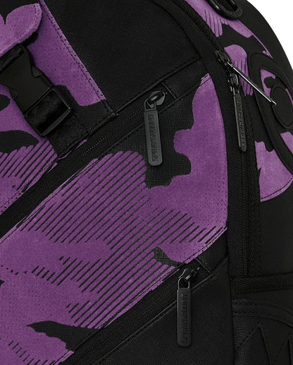 Zaino Sprayground nero PURPLE FLOCKED CAMO BACKPACK