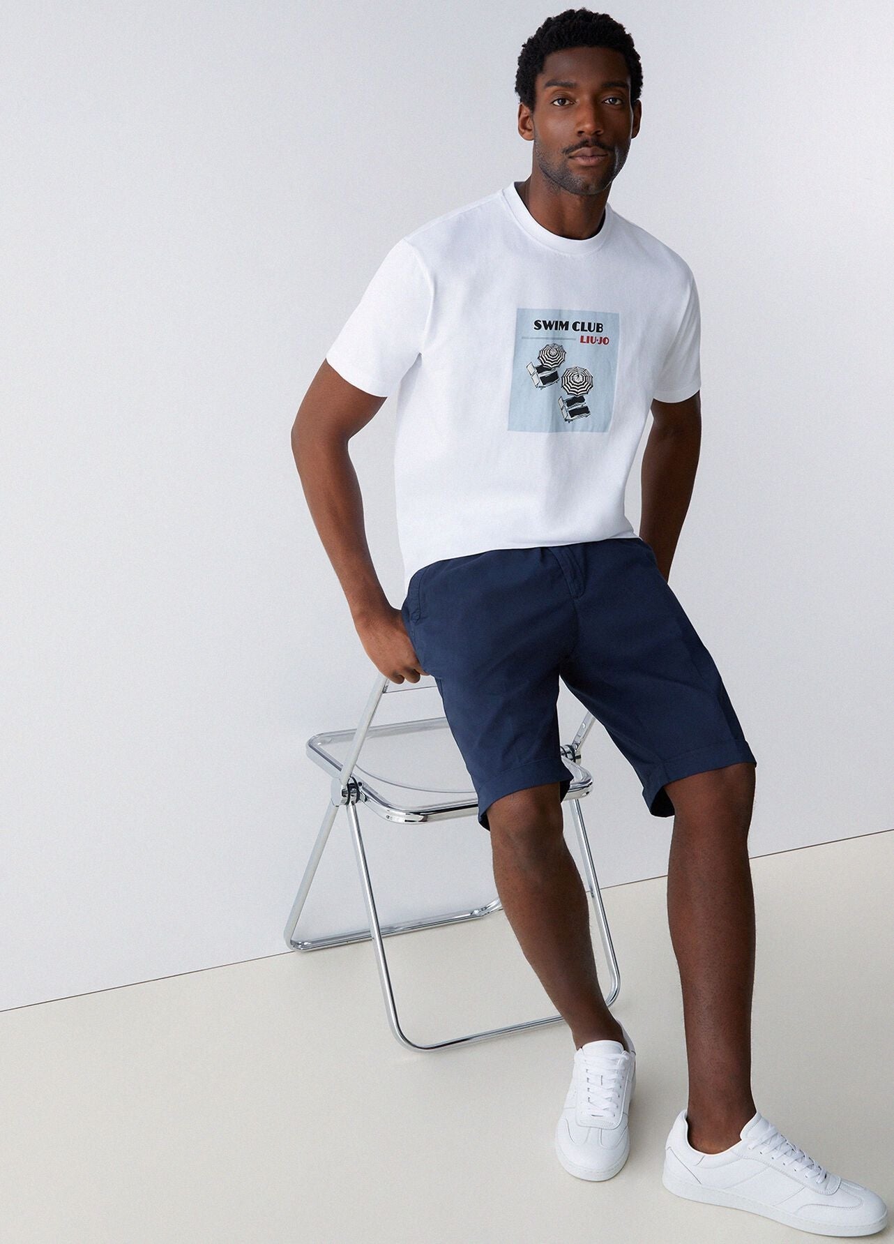 Bermuda Liu Jo chino in cotone uomo