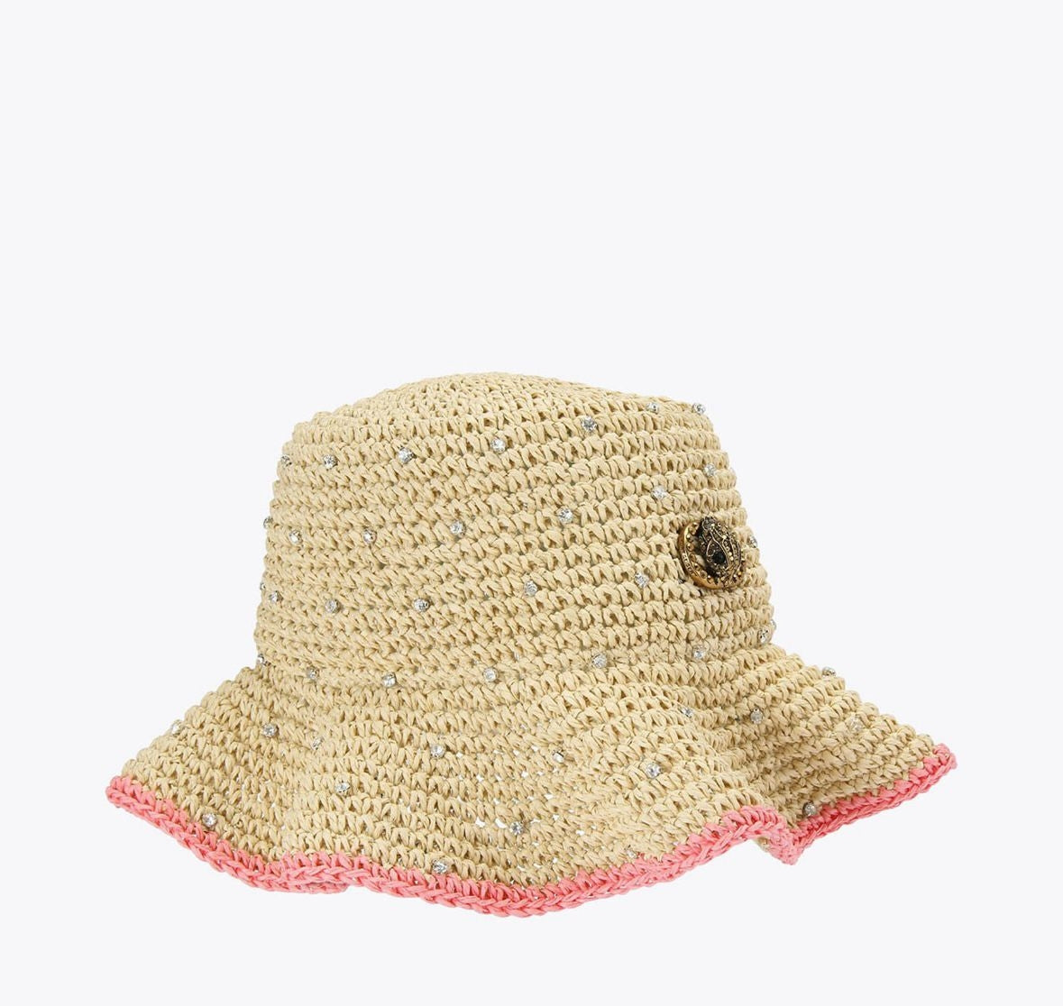 Cappello Kurt Geiger "Chelsea Raffia Bucket" donna