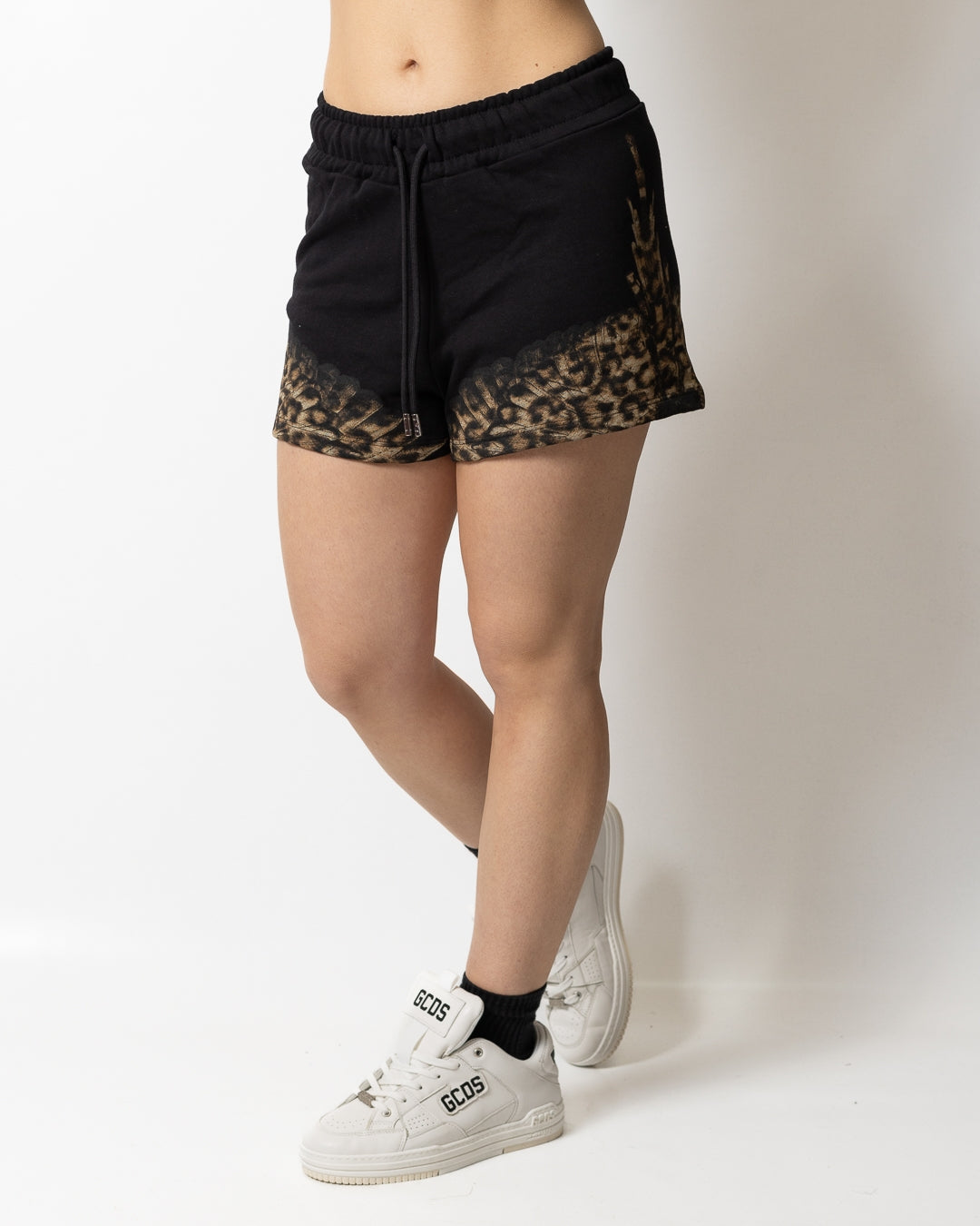 Short Marcelo Burlon in felpa "Wings Animalier" donna
