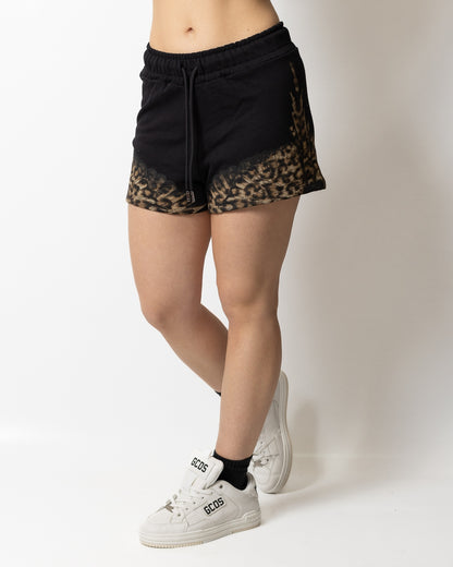 Short Marcelo Burlon in felpa "Wings Animalier" donna