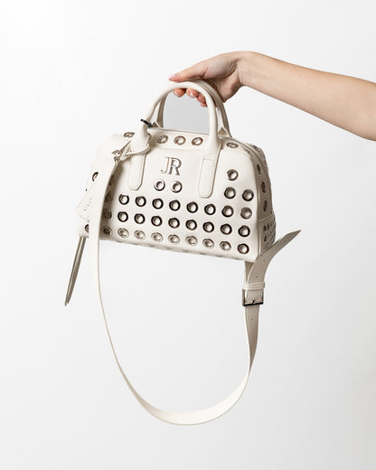 Borsa John Richmond in ecopelle con manici e occhielli metallici donna