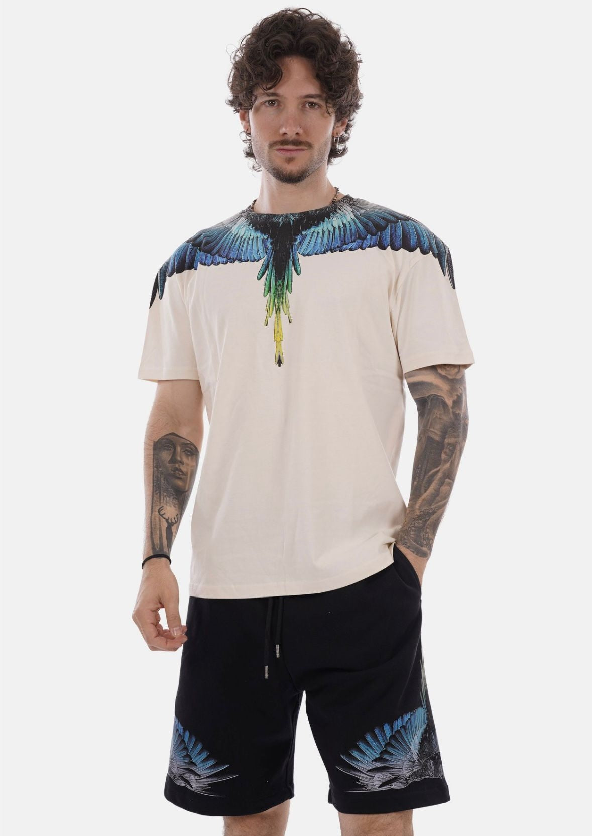 T-Shirt Marcelo Burlon "Icon Wings Colorfull" uomo