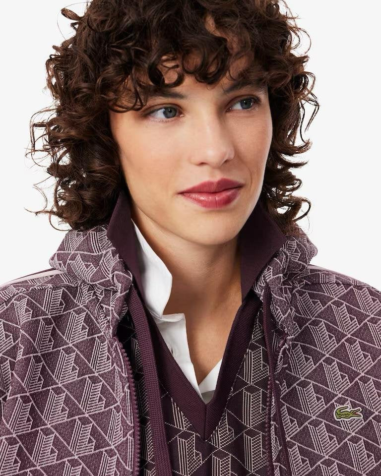 Felpa Lacoste fullzip con cappuccio donna
