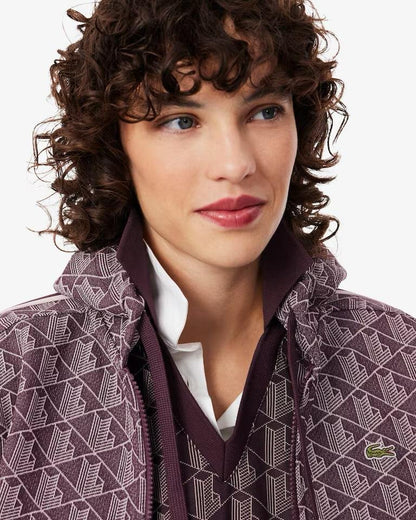 Felpa Lacoste fullzip con cappuccio donna