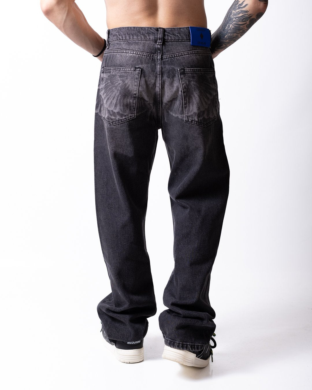 Jeans Marcelo Burlon straight "Icon Wings" uomo