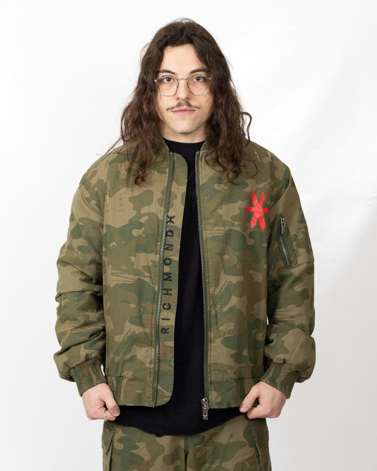 Giubbotto Richmond X bomber "Camo Logo" uomo