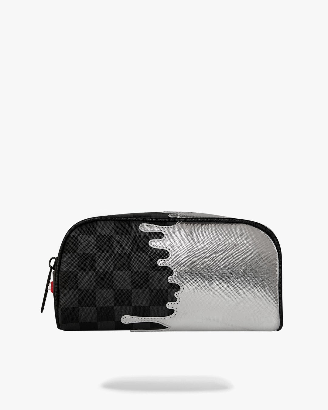 Pochette Sprayground nero SILVER SIDE DRIP BLACK CHECK PENCIL POUCH