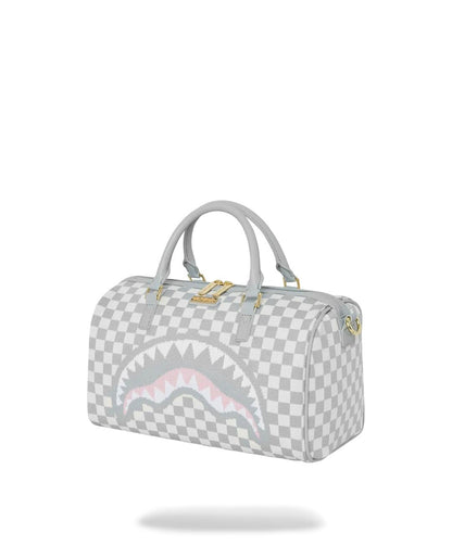 Borsa Sprayground bianco Knit sharks in paris cream  mini duffle