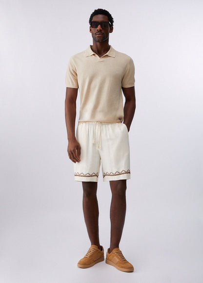 Polo Liu Jo in misto lino uomo