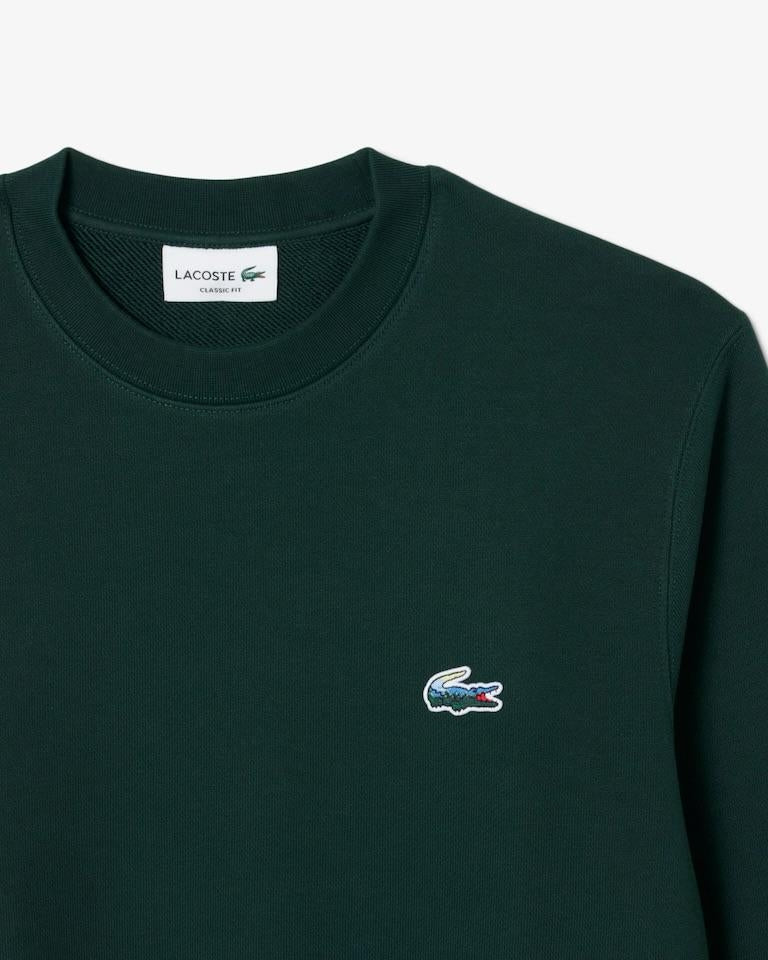 Felpa Lacoste girocollo con logo multicolor uomo