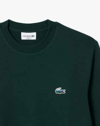 Felpa Lacoste girocollo con logo multicolor uomo
