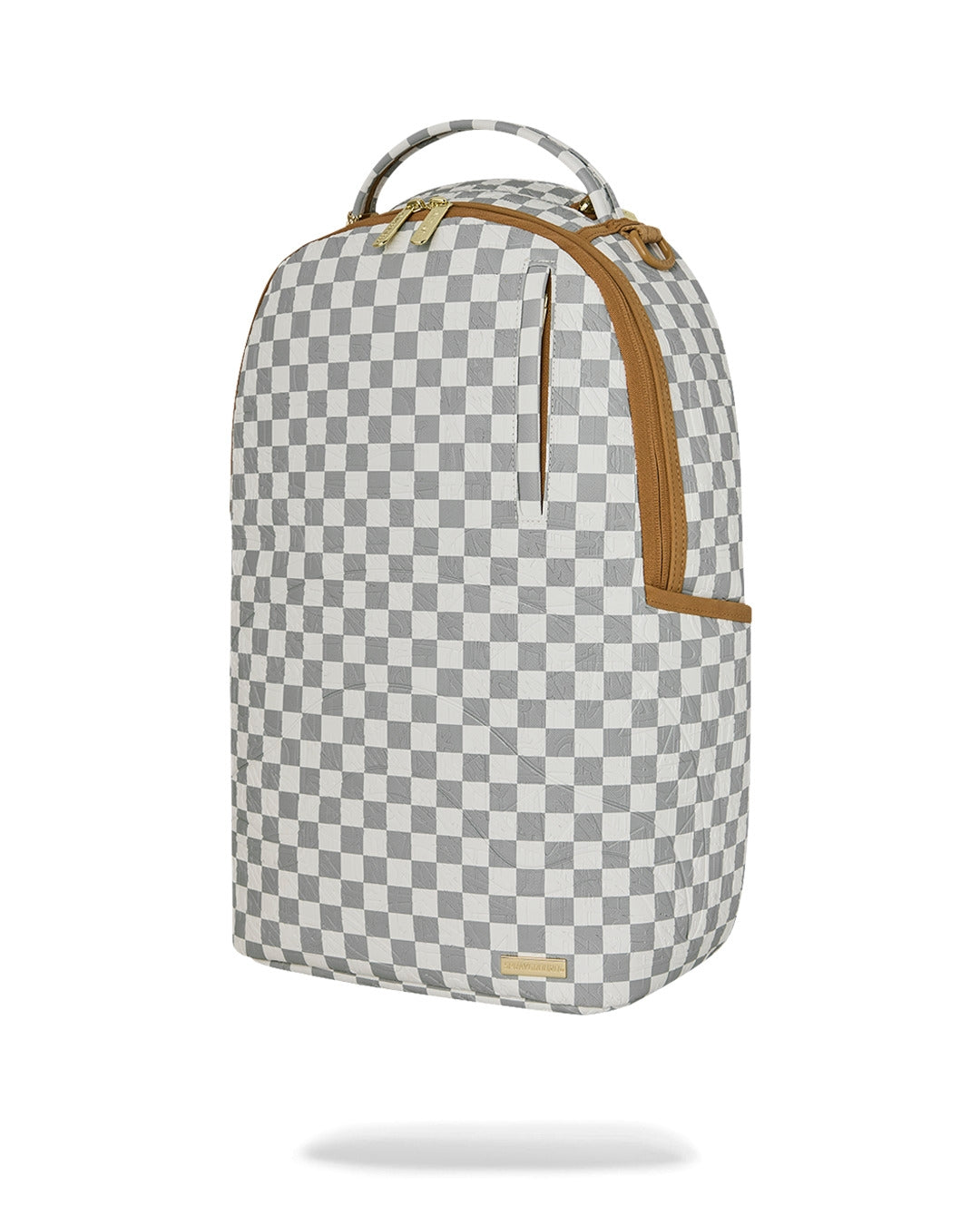 Zaino Sprayground bianco GRAFF EMBOSSED CREAM CHECK DLXSV BACKPACK