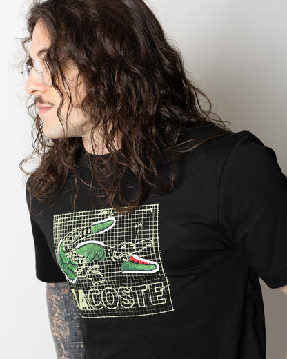 T-Shirt Lacoste classic con stampa uomo