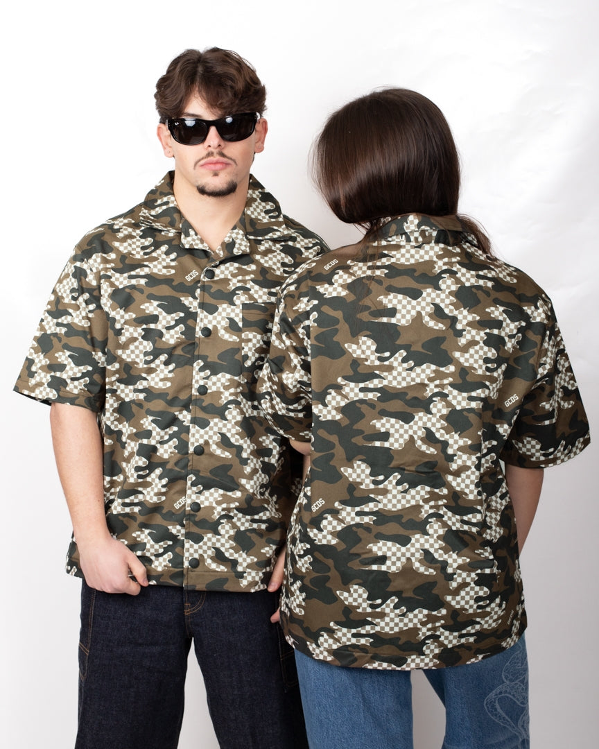 Camicia GCDS "Checked Camo"
