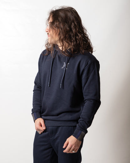 Felpa Richmond X classic con cappuccio e ricamo uomo