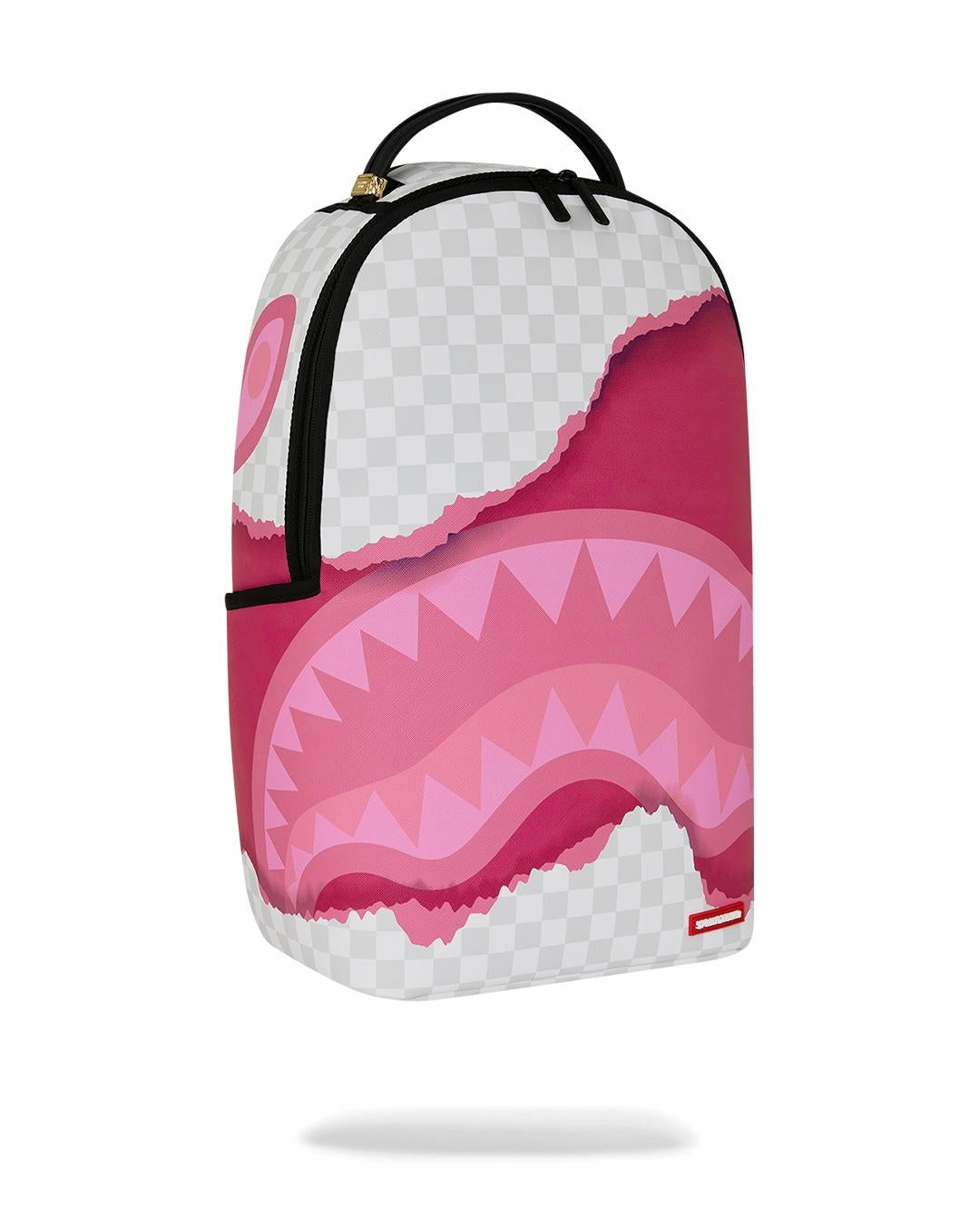 Zaino Sprayground bianco e fucsia 3D CHECK BACKPACK 