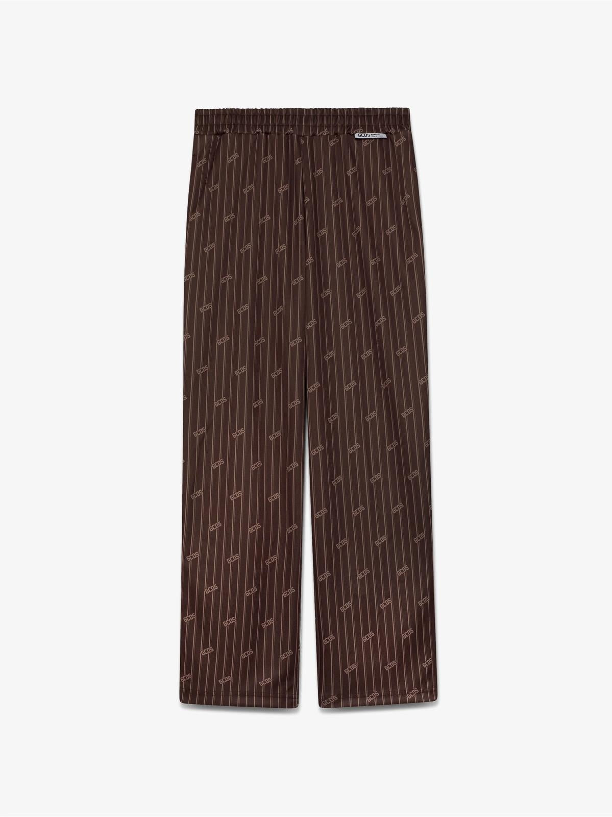 Pantalone GCDS in acetato con logo all-over uomo