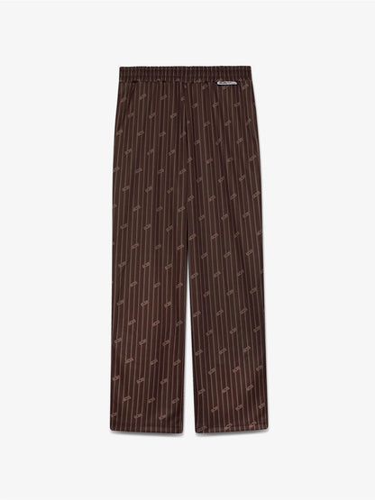 Pantalone GCDS in acetato con logo all-over uomo