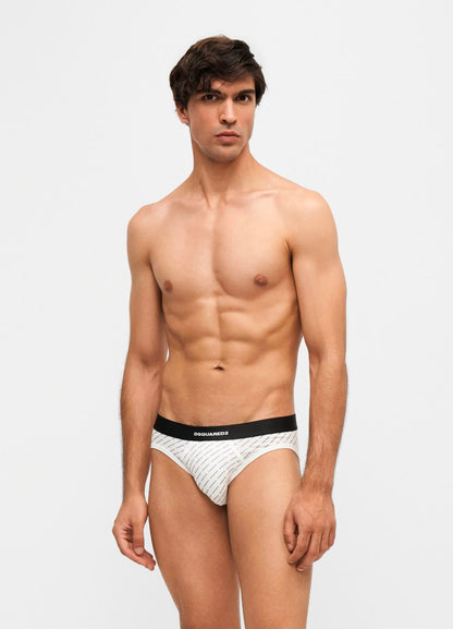 T-Shirt e Slip Dsquared2 con logo all-over uomo