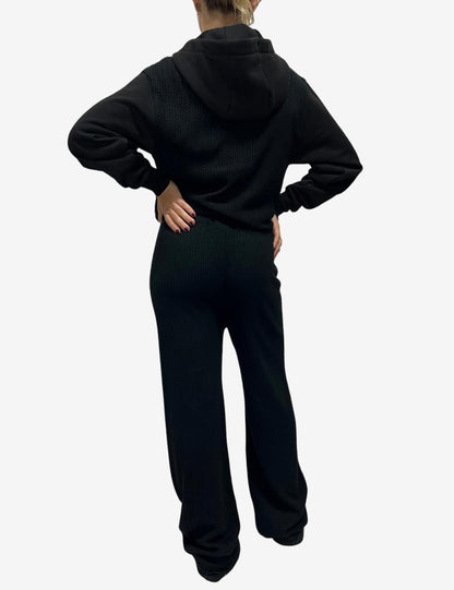 Felpa Colmar full zip con cappuccio in maglia intrecciata donna