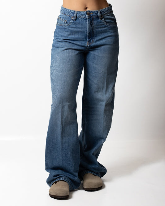 Jeans Richmond X wide leg con stampe donna