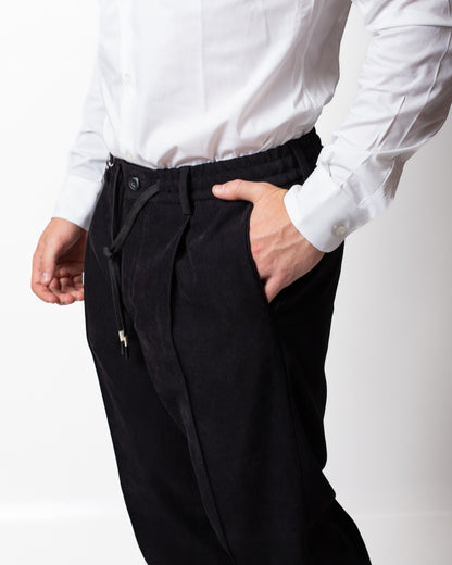 Pantalone Daniele Alessandrini in suede uomo