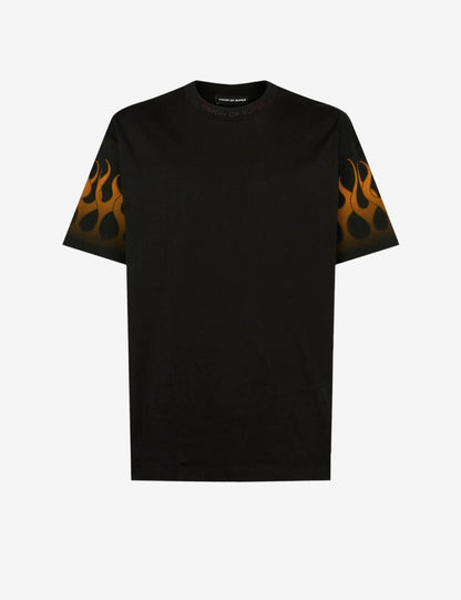 T-Shirt Vision Of Super "Orange Flames" uomo