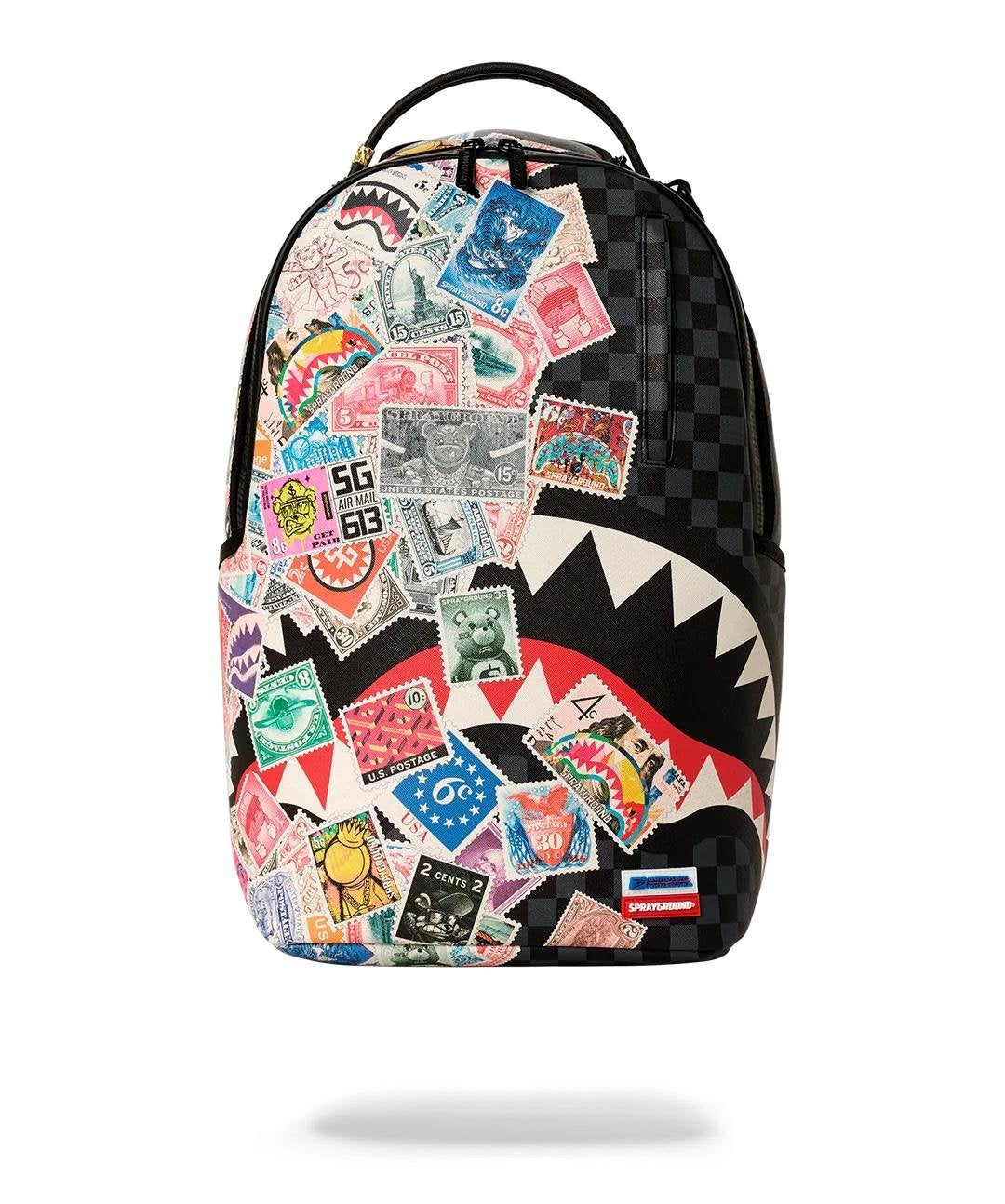 Zaino Sprayground nero USPS HALF STAMPS BACKPACK