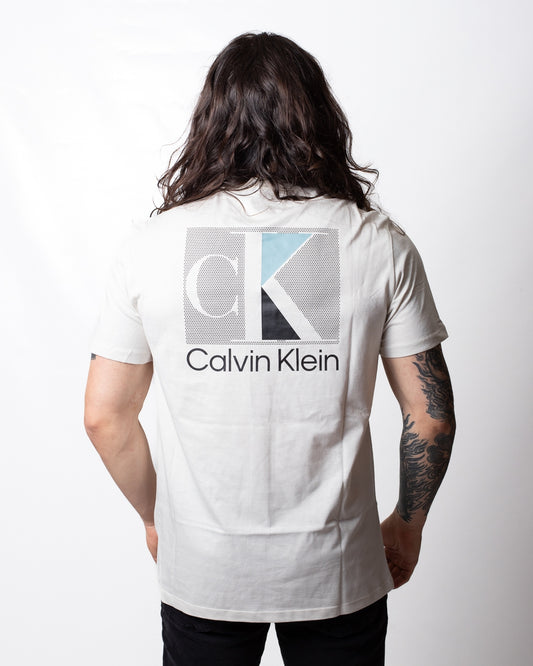T-Shirt Calvin Klein con maxi stampa logata uomo