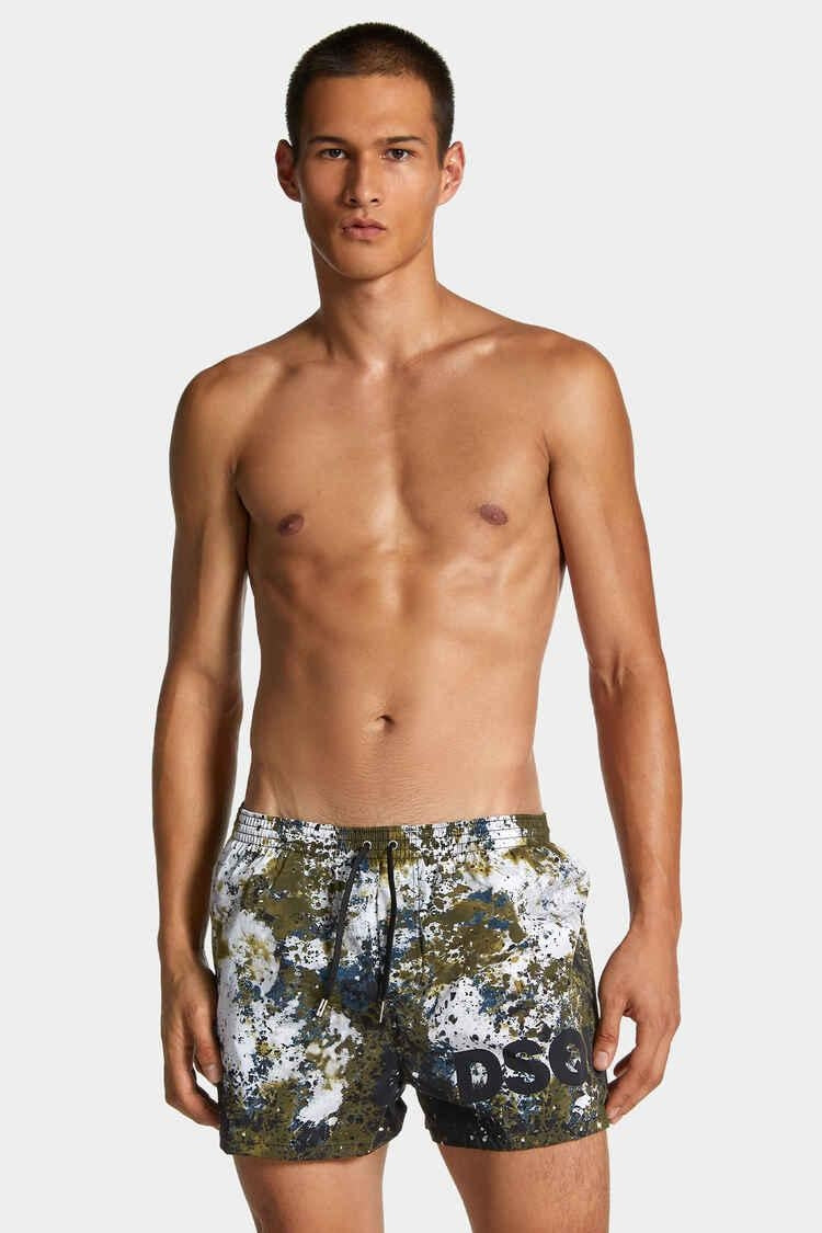 Boxer mare Dsquared2 con stampa all-over uomo