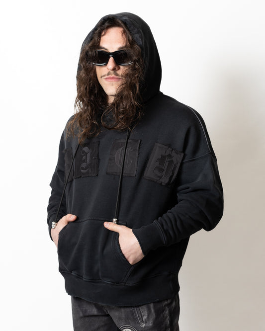 Felpa John Richmond logo patch uomo