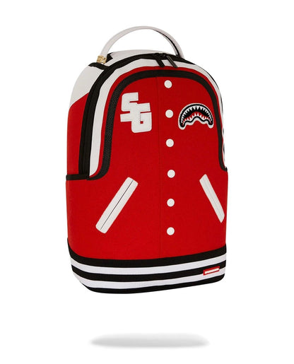 Zaino Sprayground rosso Varsity shark dlx backpack