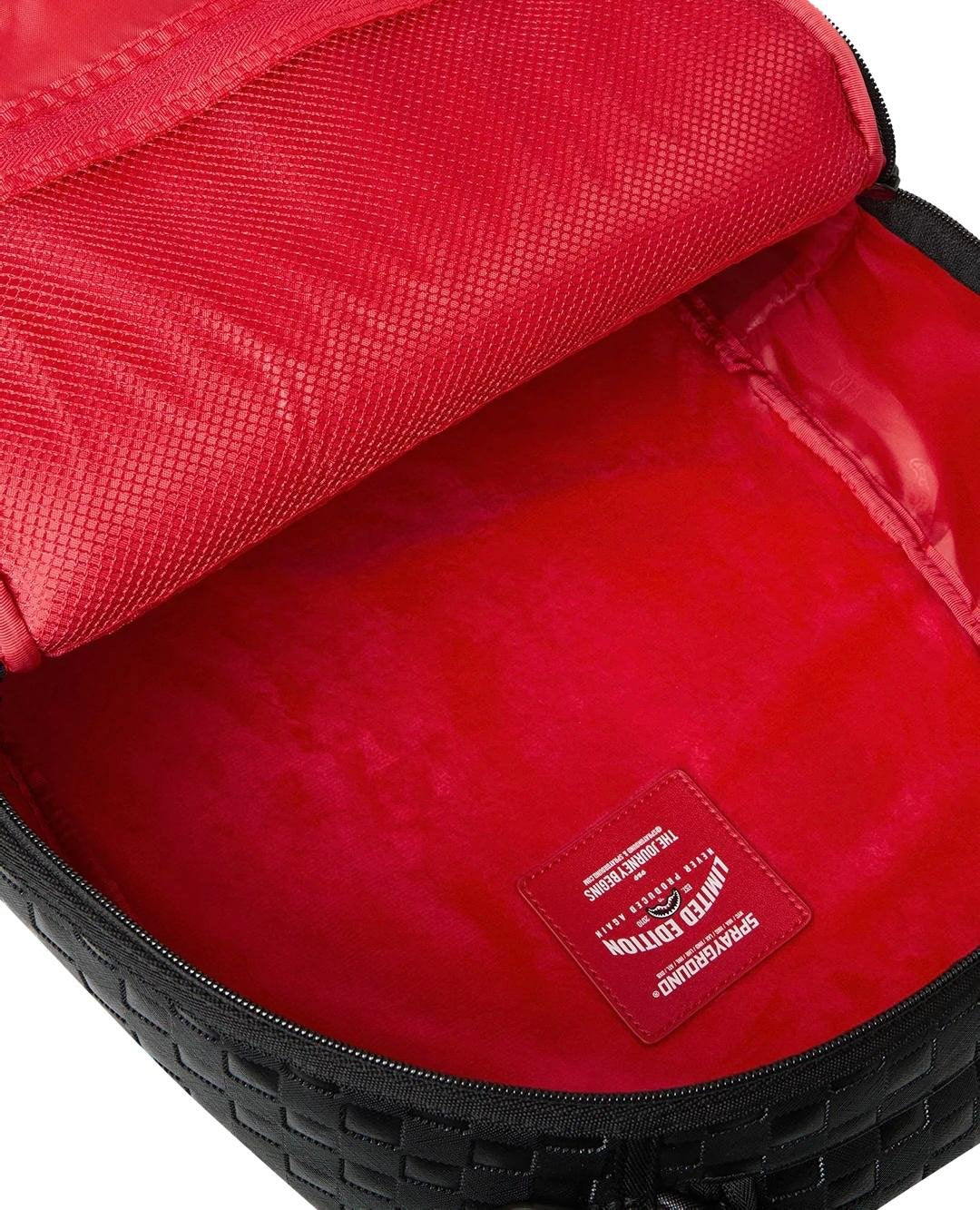 Zaino Sprayground nero RAISED CHECK BACKPACK