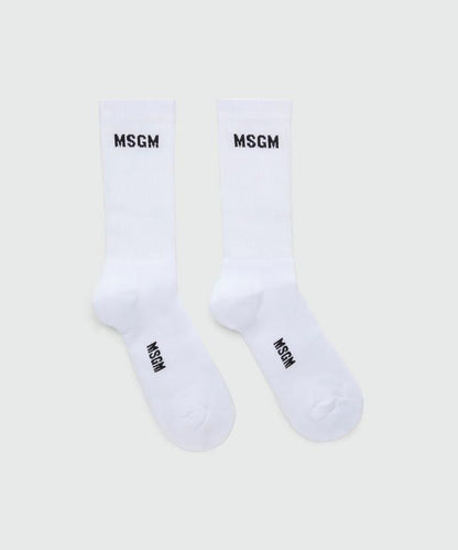 Calze MSGM in spugna con logo minimal