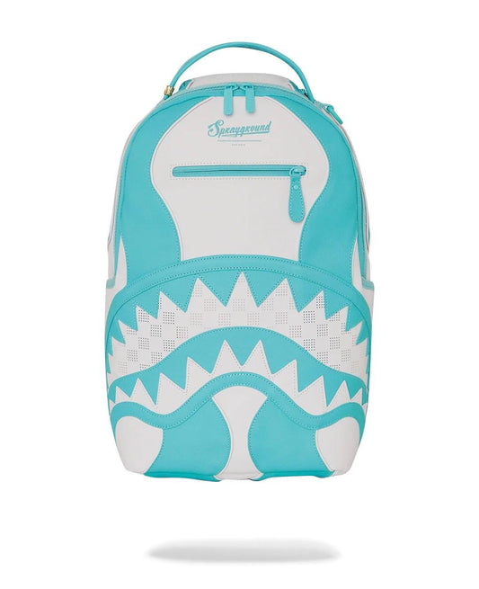 Zaino Sprayground bianco Shark central blue and white color dlxsv backpack