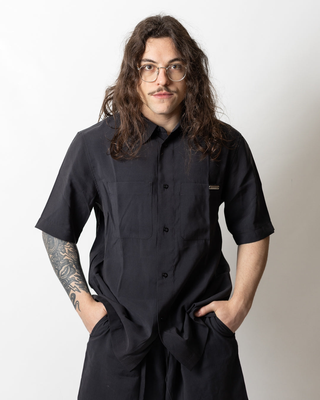 Camicia Richmond X fluida con placchetta uomo
