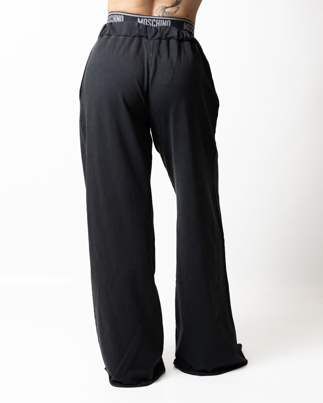 Pantalone Moschino Active in felpa con fascia logata donna
